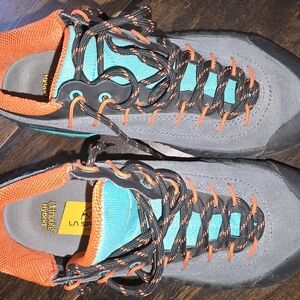 La Sportiva Gray and Orange Hiking Shoes